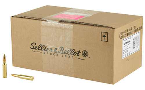 Ammunition Sellier&Bellot Rifle 308Win S&B 308WIN 147GR FMJ 500RD CS